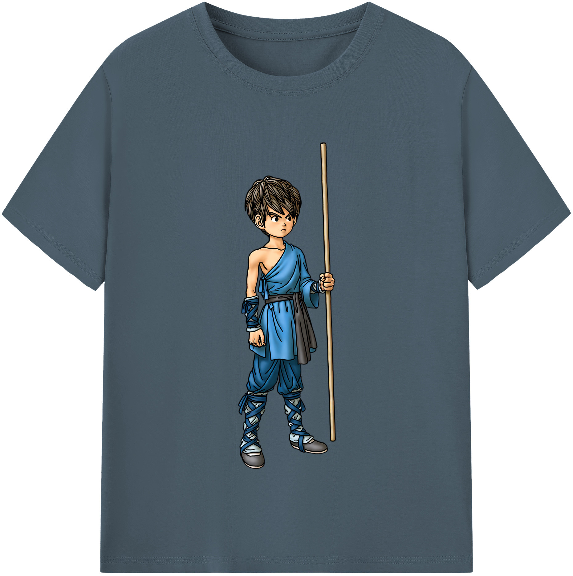 （画像用） ドラゴンクエスト Doragon Kuesuto Dragon Quest 綿100％半袖Tシャツ（フロントプリント）